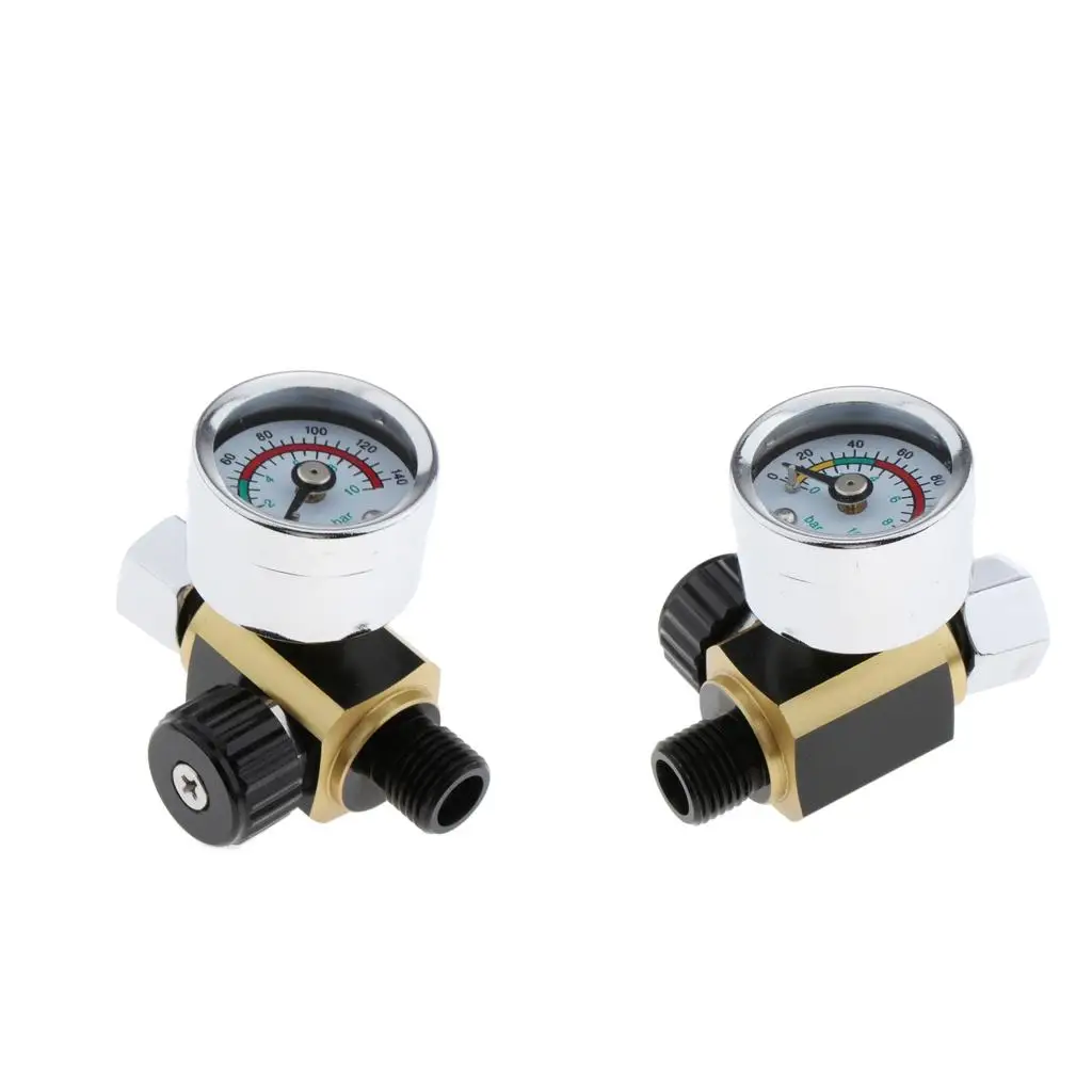 

2x Digital Spray Pressure Regulator 0-140PSI/10Bar Auto Paint