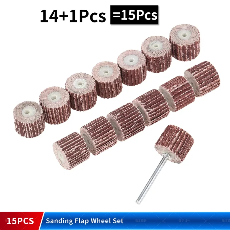 

15 шт., набор абразивных насадок с хвостовиком 3 мм
