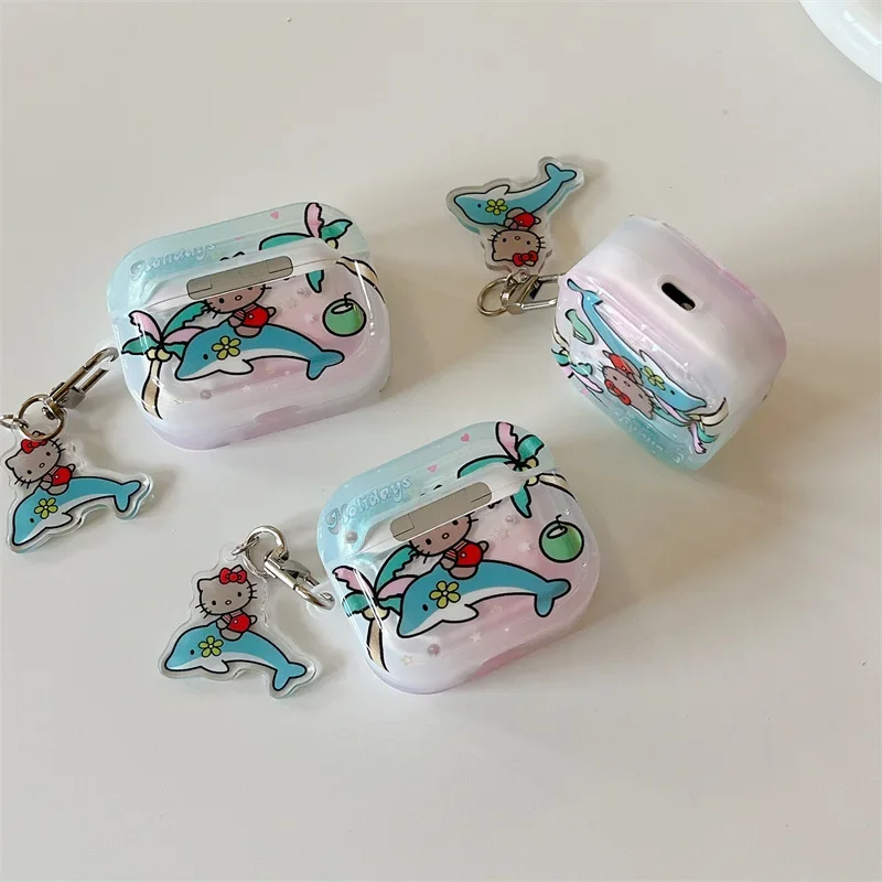 Наушники Miniso Sanrio аксессуары Hello Kitty милый мультяшный чехол для Airpodspro32 защитный