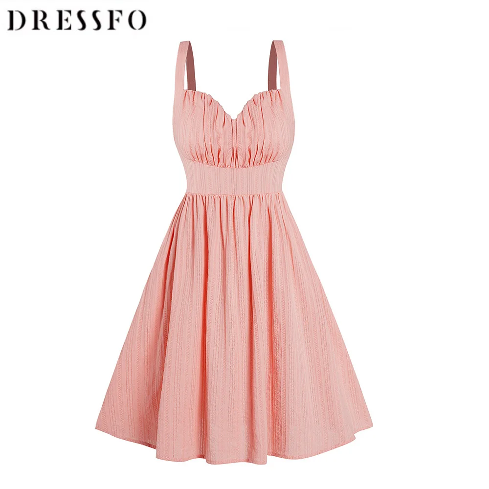 

Платье женское однотонное с рюшами и открытой спиной, без рукавов