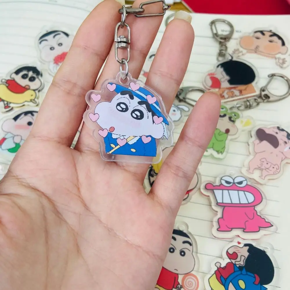 Kawaii аниме периферийный карандаш Shinchan брелок мультфильм акриловая школьная