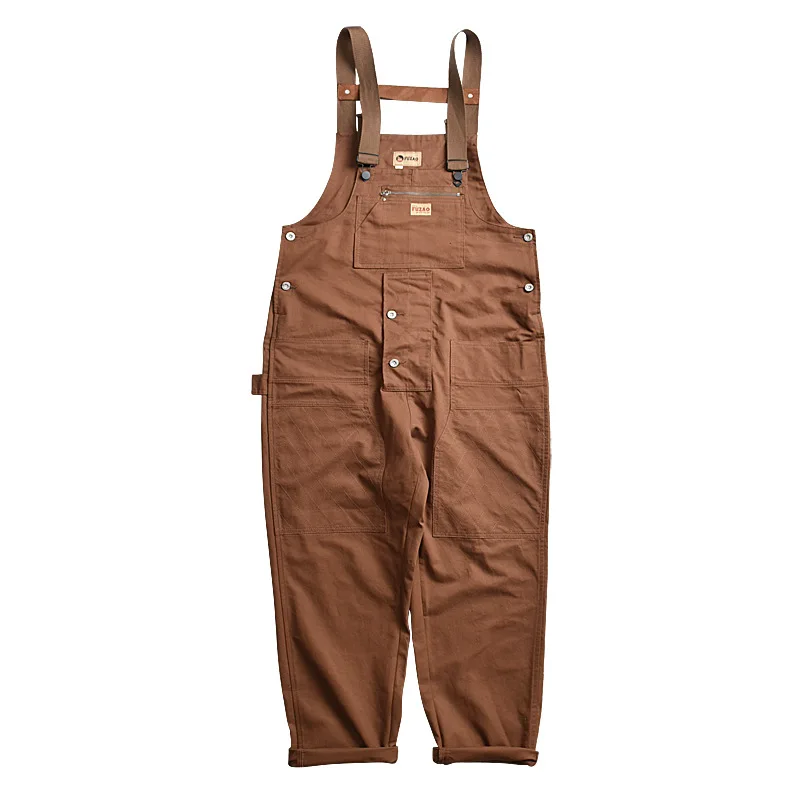 

Men's Multi-pocket Tool Bibs Fashion Loose Cargo Pants Jumpsuit Suspenders Cargo Pants Casual Sports Pants