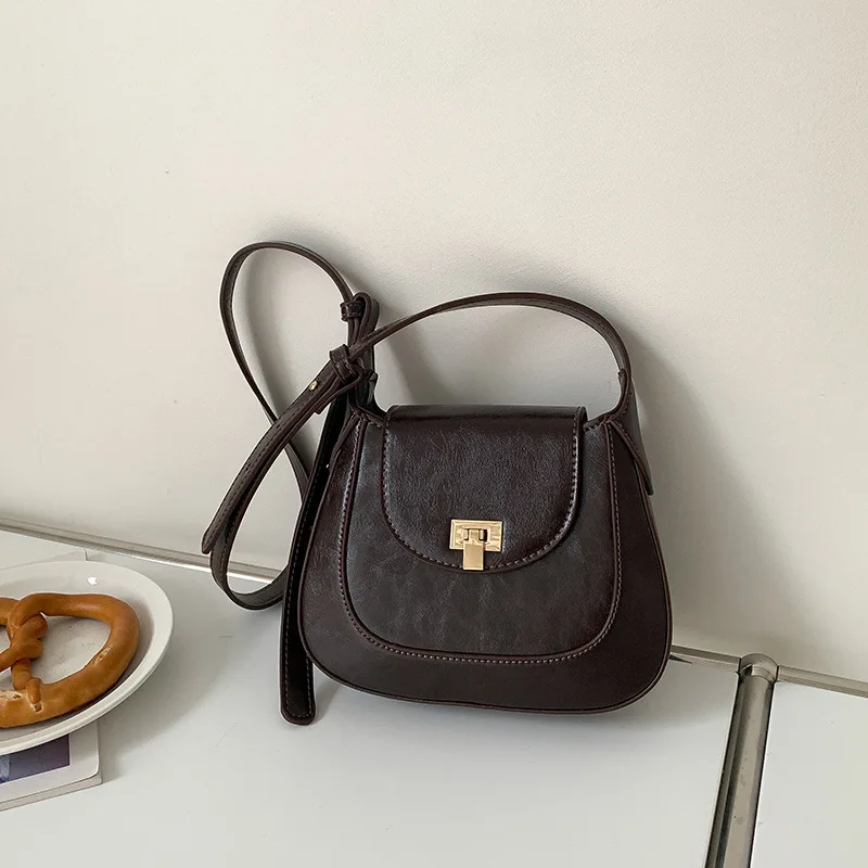 Винтажные модные сумки через плечо с клапаном для женщин маленькая сумка на