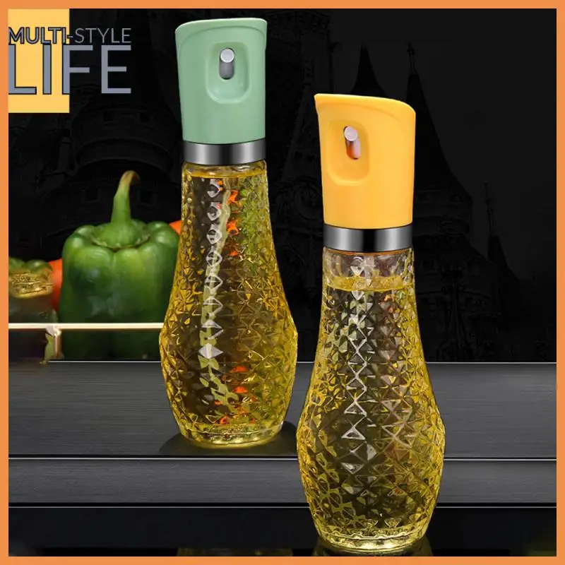 

260ml Good Sealing Performance Oil Spray Kettle Glass Oil Spray Containers Portable Camping Bbq Baking Bbq Sprayer Oil Dispenser