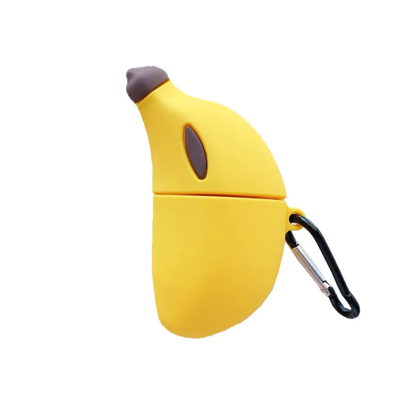 

For Airpods 1 2 3 Pro Case 3D Yellow Banana Cartoon Soft Silicone Wireless Earphone Cases For Apple Airpod Case Cute Cover Funda