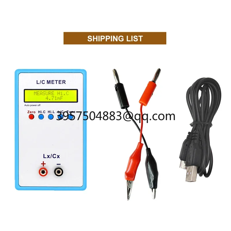 LC-200A LC-100A Цифровой ЖК-измеритель индуктивности емкости Высокоточный LCR Гибкий