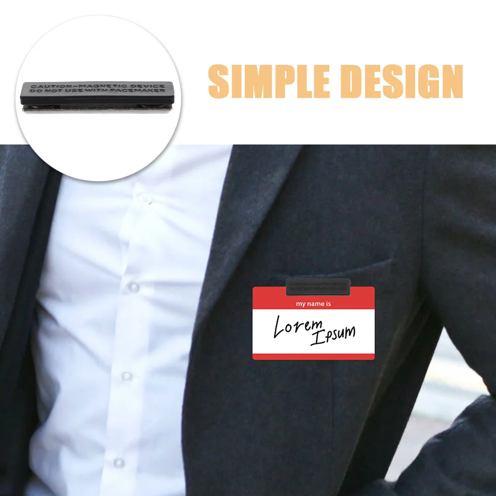 12 шт. магнитная бирка с именем магниты держатель для значка рубашки гибкие бирки