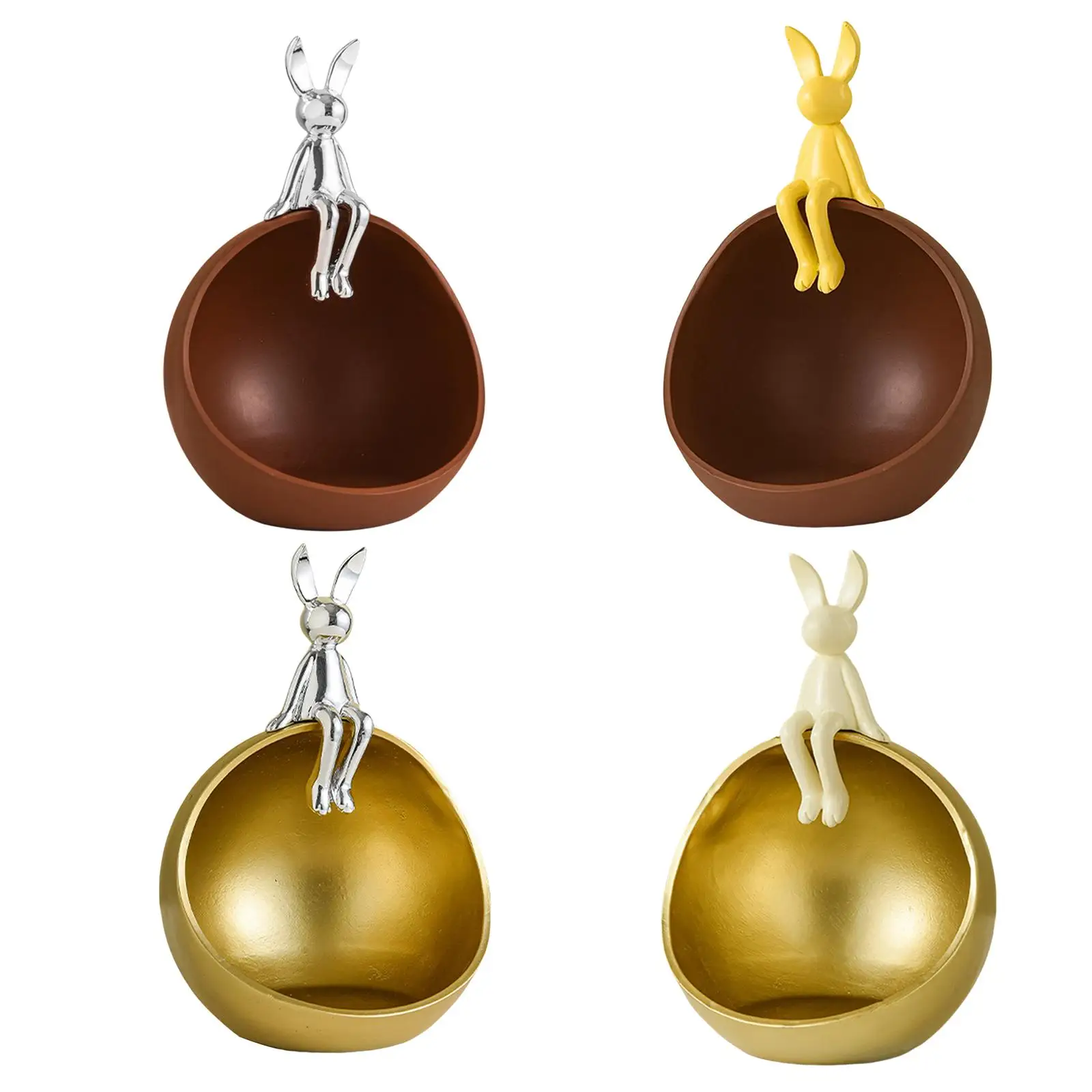 

Ящик для хранения в виде кролика, органайзер для стола, статуэтка, ремесла, искусство, украшение для дома