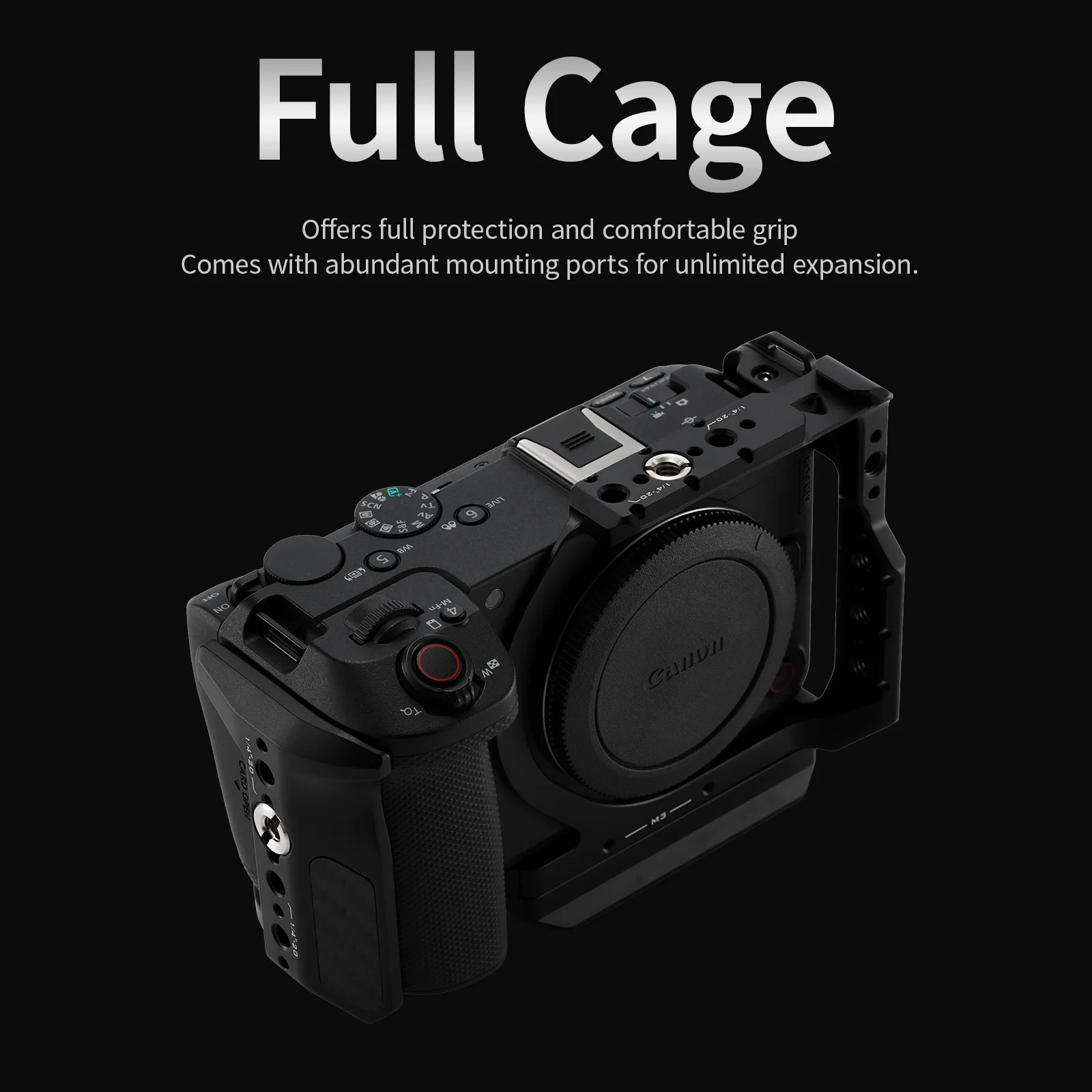 Фото Кейдж для камеры TILTA R6 V для Canon EOS R6 V Pro Kit с кабельным зажимом, боковой рукояткой Xeno, батарейной площадкой PD V-Mount TA-T102 №4