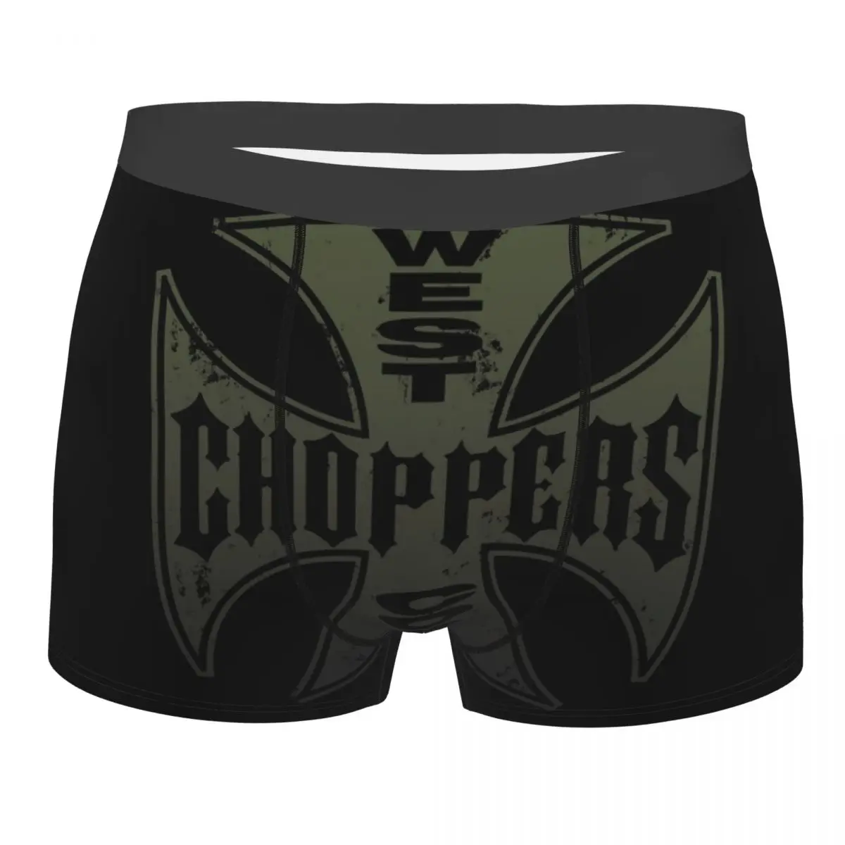 

Custom West Coast Chopper Iron Cross Underwear Men Breathbale Boxer Briefs