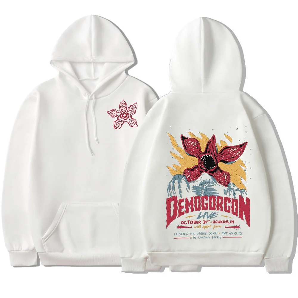 

New Cannibal Flower Monster Print Men's Sweatshirt Hooded Streetwear Pullover Stranger Things Eddie Munson The Demogorgon Hoodie