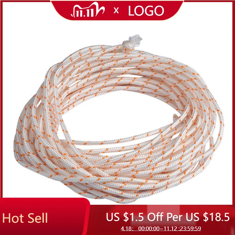 

10M 3.5mm Nylon Fiber Recoil Pull Starter Cord Rope Fits For Stihl Strimmer Chainsaw MS170 MS180 MS181 MS210 MS230 MS250