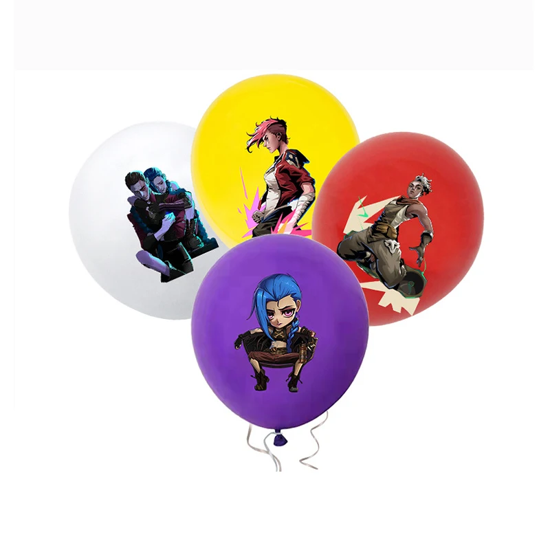 Arcane League of Legends Jinx тематическая вечеринка на день рождения декоративные