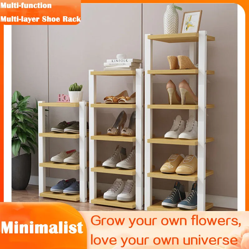 

Nordic Shoe Shelf Simple Home Multi-layer Small Corner Shoe Cabinet Dormitory Economical Shoe Organizer and Storage Rack Display