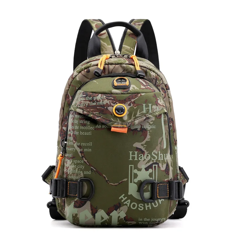 New Outdoor Men's Chest Bag Multi-functional Fashion  Waterproof Nylon Cloth Shoulder Messenger Bag Cross Bag Men Men's Bag