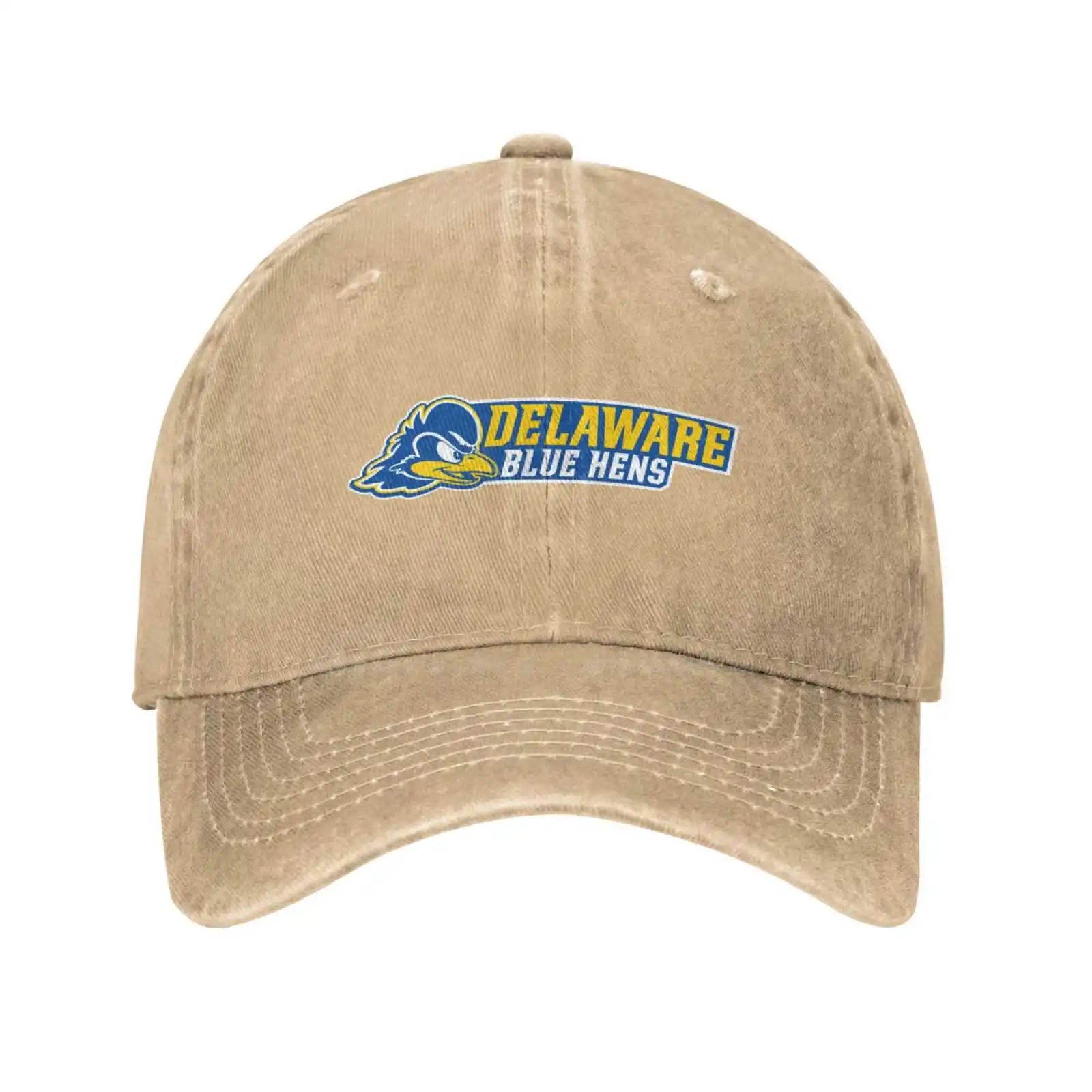 

Delaware Blue Hens Logo Print Graphic Casual Denim cap Knitted hat Baseball cap