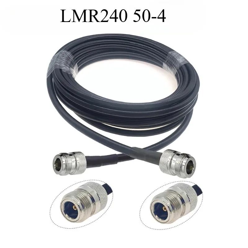 Фото Коаксиальный удлинительный кабель LMR240 N-Male - N-Male, с низкими потерями, 50 Ом, настраиваемая длина от 50 см до 5 м, для 4G LTE №3