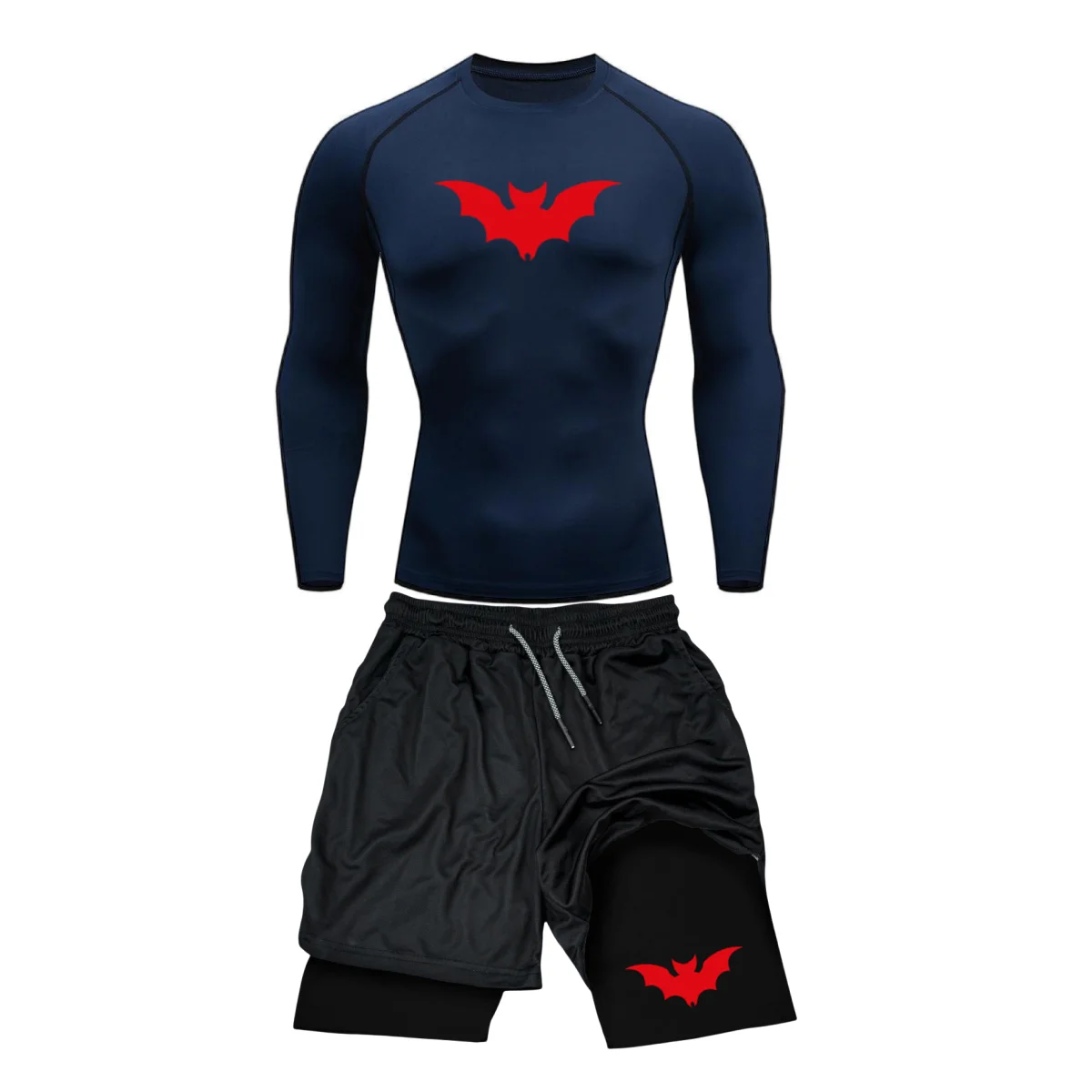 Спортивный костюм мужской компрессионный дышащий облегающий тренировочный для