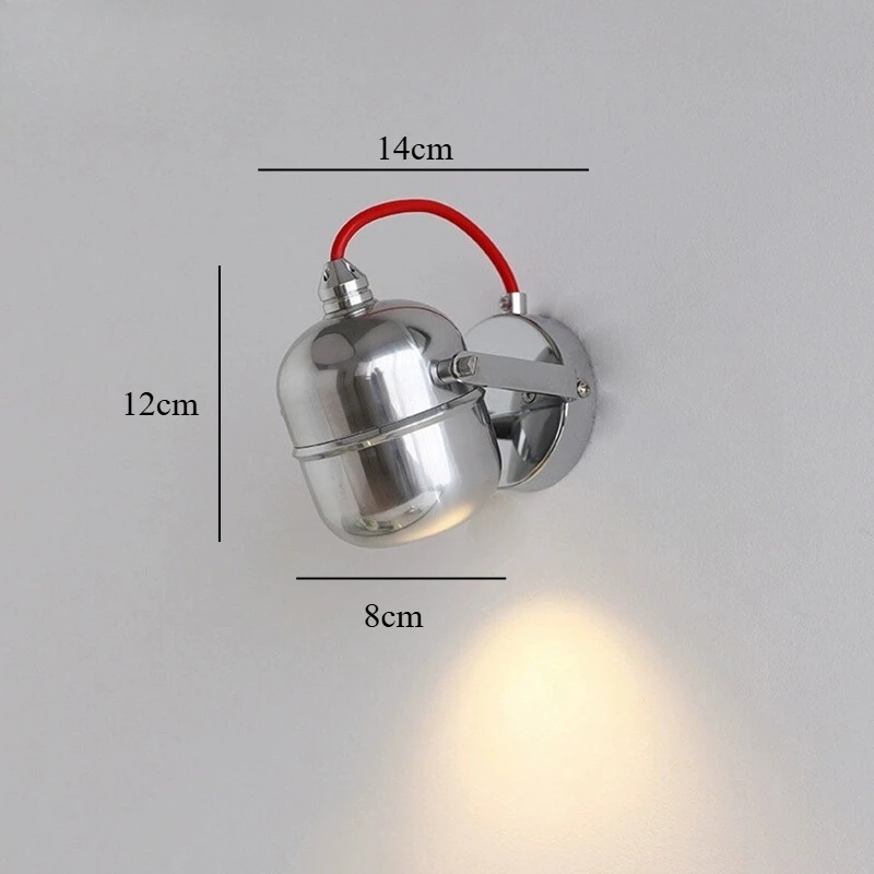 

TAONUANSHU Little One хромированный алюминиевый настенный светильник 3000K