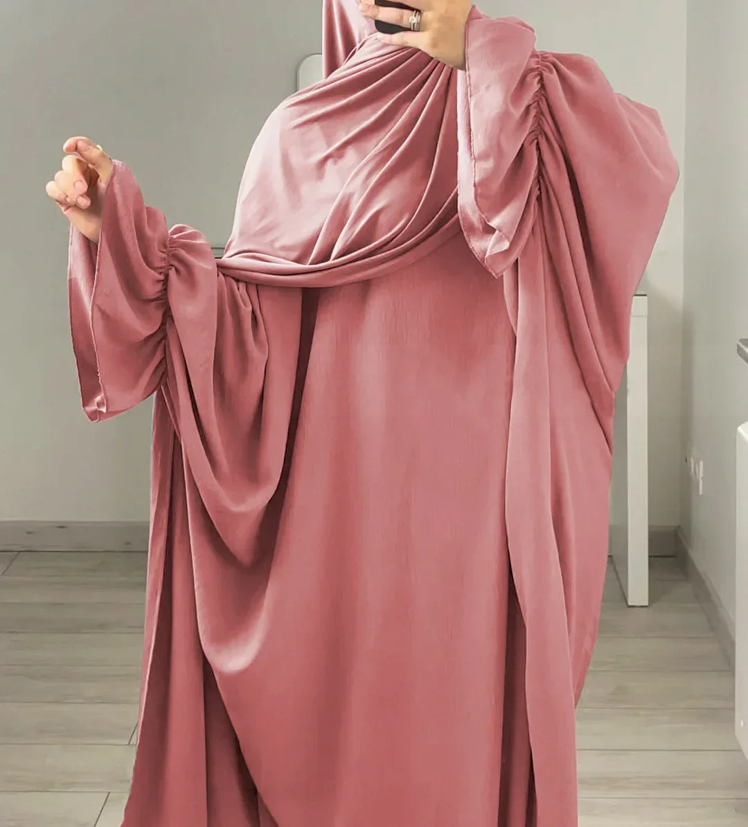 Молитвенная турецкая исламская одежда Рамадан Абая Кафтан халат джилбаб Дубай