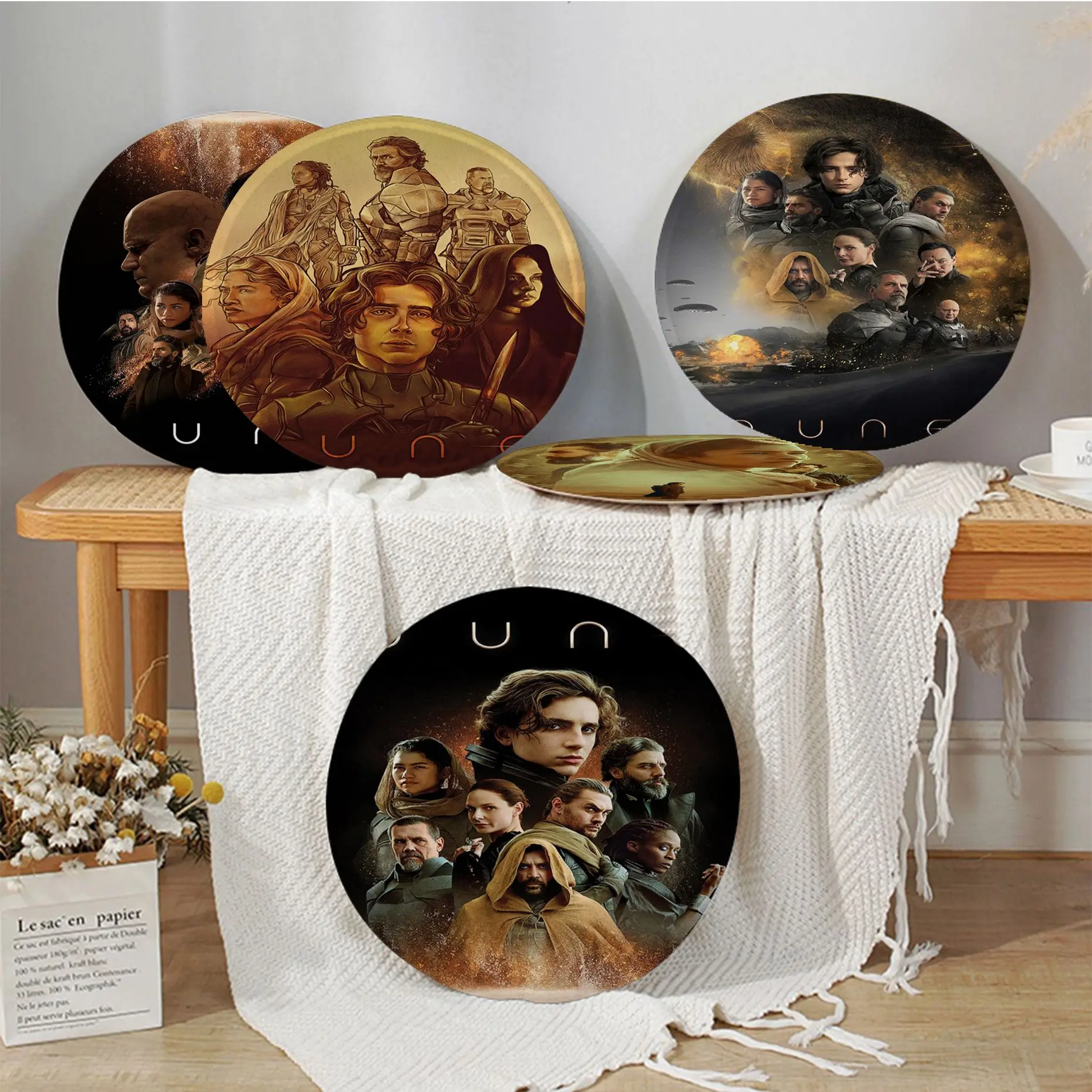 

Dune 2021 Movie Creative Seat Cushion Office Dining Stool Pad Sponge Sofa Mat Non-Slip Chair Cushions