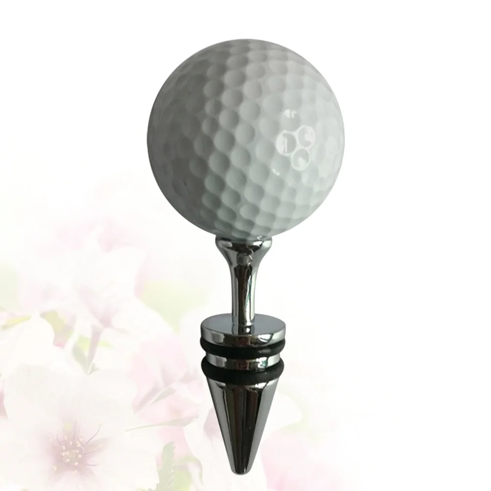 Креативные пробки из алюминиевого сплава с белым шаром для бутылок напитков