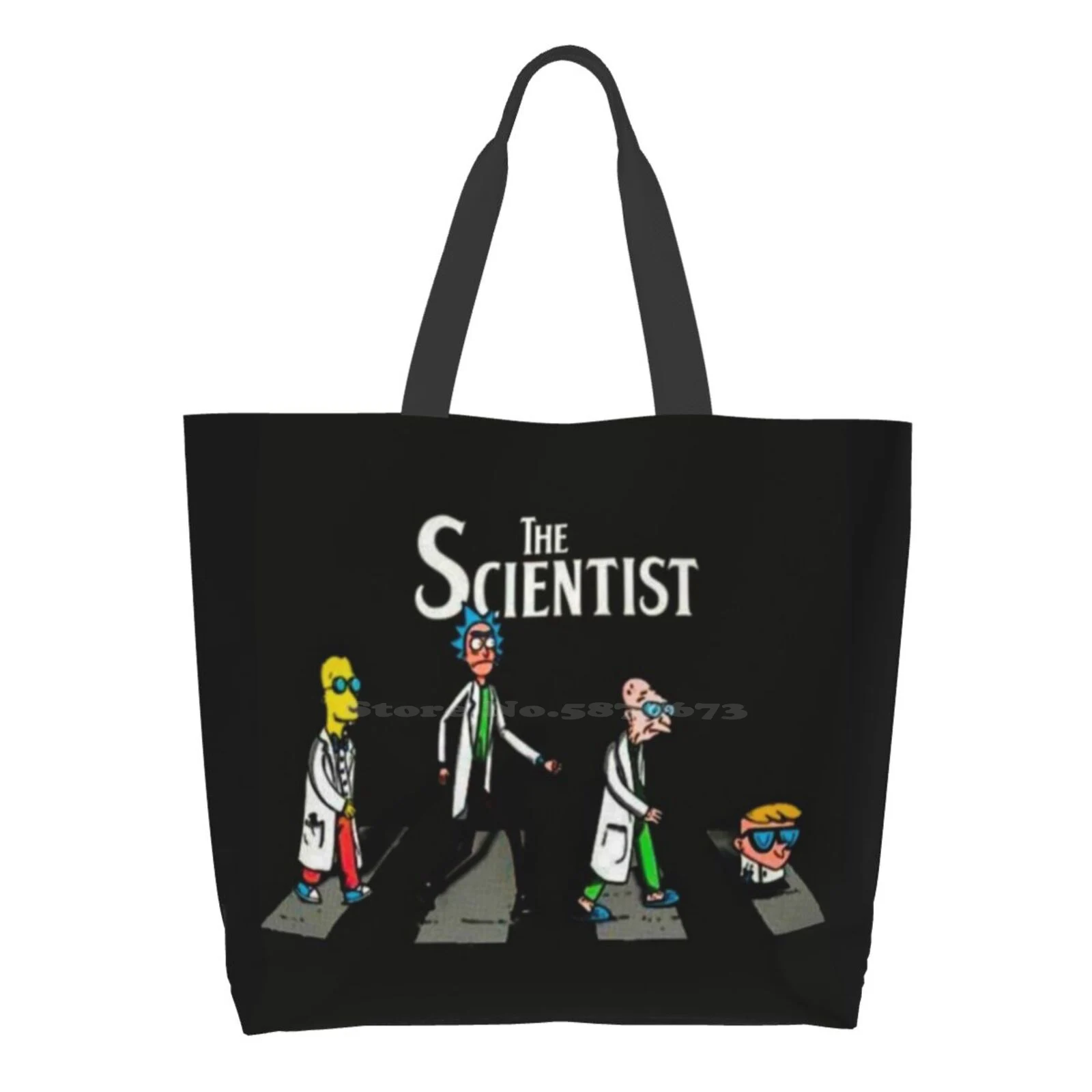 

The Scientist Printed Casual Tote Large Capacity Female Handbags Scientist Genius Experts Inventor Engineers Analyst Legend
