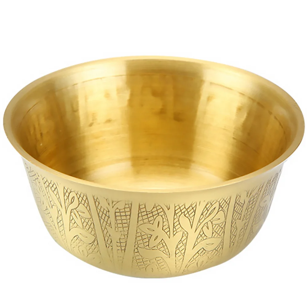 

Bowl Offering Water Tibetan Bowls Meditation Copper Temple God Holy Brass Altar Yogaashtray Old Churchritual Table Adornment