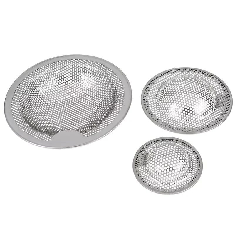 

S/M/L Home Portable Stainless Steel Bathtub Hair Catcher Stopper Shower Drain Hole Filter Trap Kitchen Metal Sink Strainer