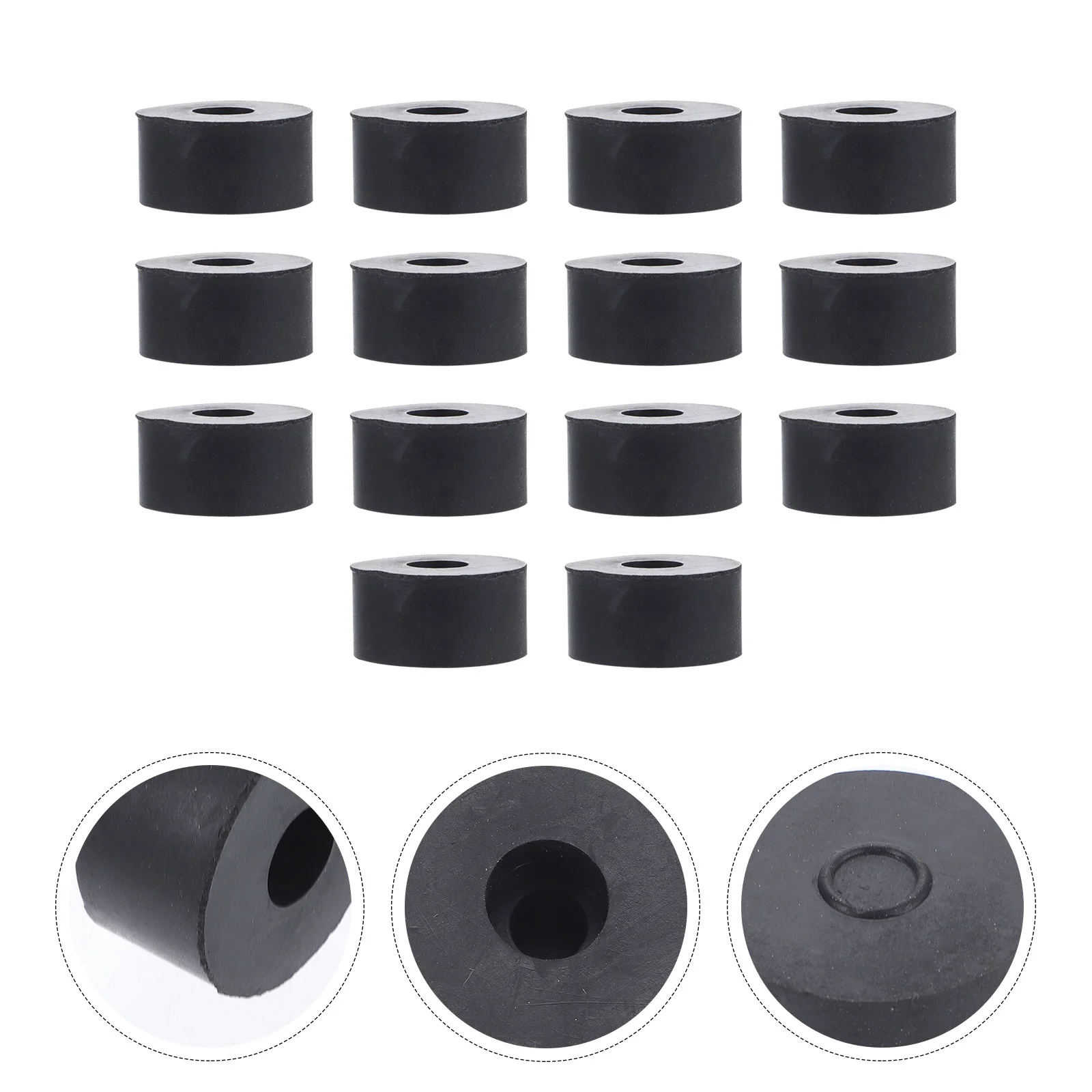 

15 Pcs Rubber Shock Pad Washers Bolts Heavy Duty Bushing Black Grommets Vibration Suppression Spacer Abrasion Resistant Repair