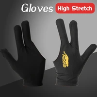 billiards gloves lycra fabrics left hand open three finger snooker billiard cue glove pool fitness accessories for dropshipping