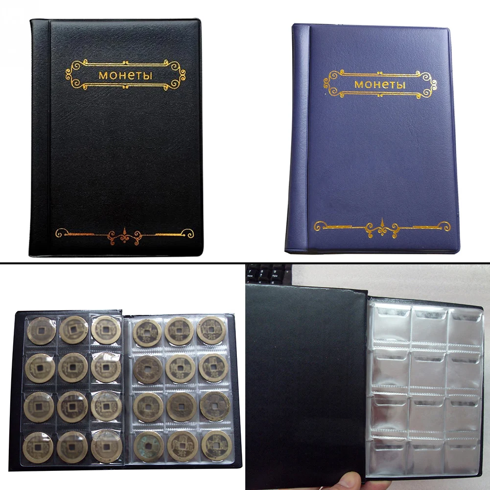 

Collection Coin Paper Currency Collection Book Album 120 Pockets 10 Pages Coins Organization Notes Folder Storage Book