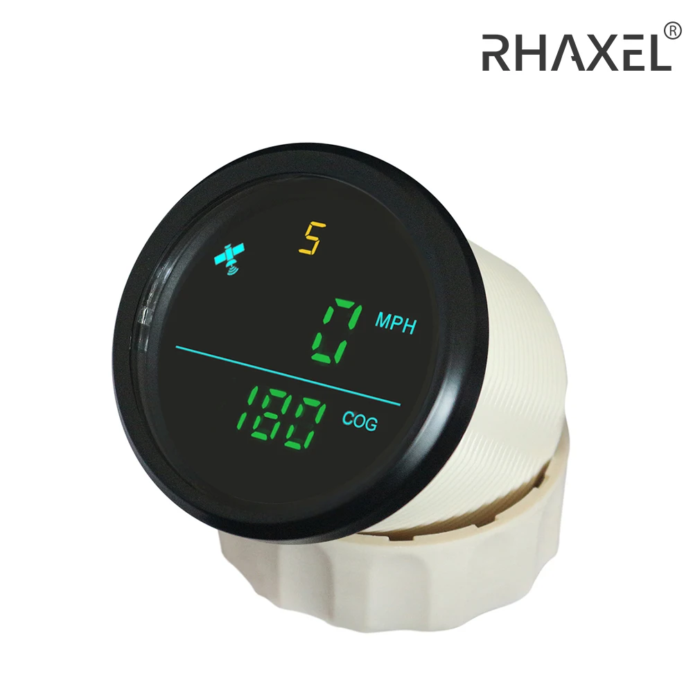 Спидометр RHAXEL для морских сосудов 2 дюйма GPS 0-999 км/ч