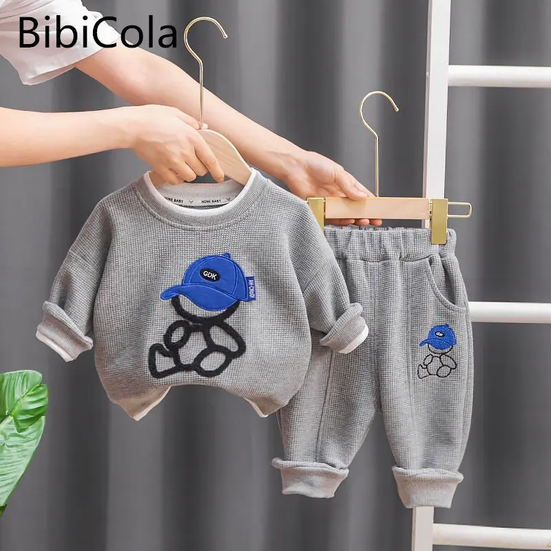 

Одежда для маленьких мальчиков и девочек осенние хлопковые топы с длинными рукавами и надписью для новорожденных, повседневные штаны компл...