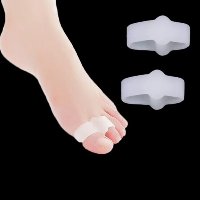 

1Pair Silicone Gel Toe Separator Toe Finger Separator Feet Care Braces Supports Tools Pinky Guard Foot Hallux Valgus