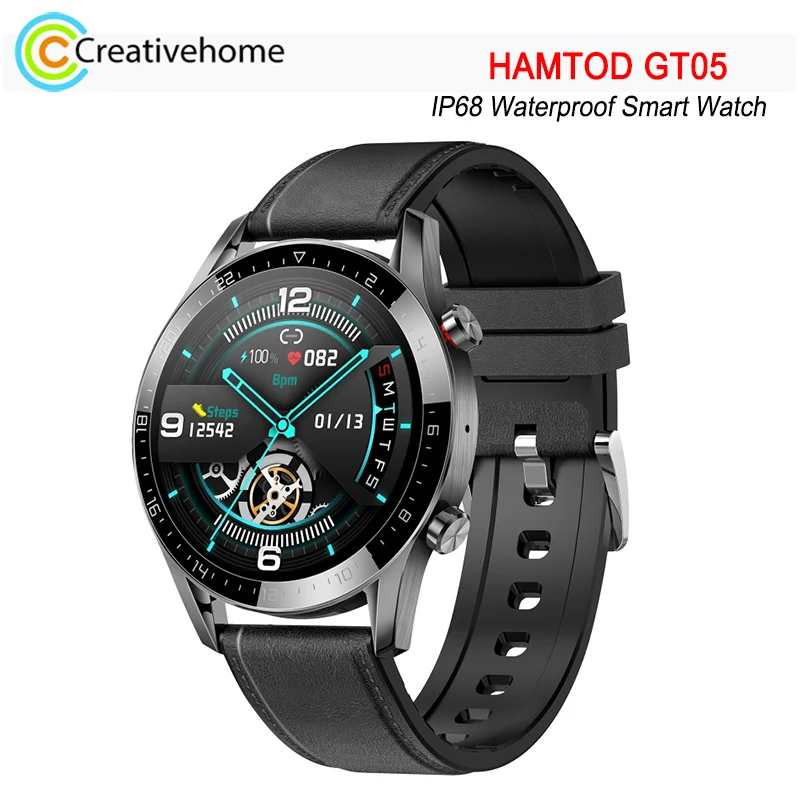

HAMTOD GT05 1.28 inch TFT Screen Smart Watch IP68 Waterproof Dustproof Support Microphone / Bluetooth Call / Sleep Monitoring