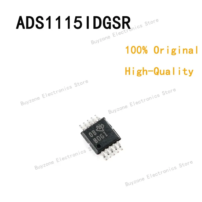 

5PCS/LOT 100% quality original ADS1115IDGSR 4-Channel Single ADC Delta-Sigma 860sps 16-bit Serial 10-Pin VSSOP T/R