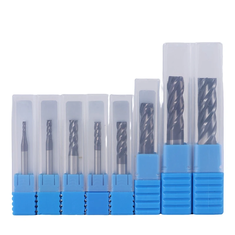 

BMDT-8Pcs 2-12Mm Carbide End Mill 4 Flutes End Mill Set Milling Cutter Tool Kit CNC Carbide Milling Cutter Spiral Router Bits