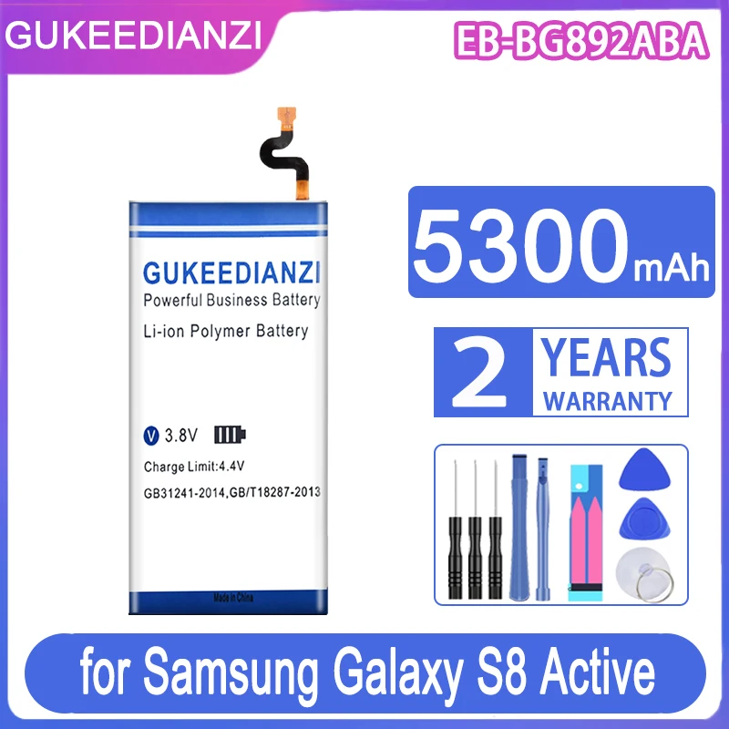 Аккумулятор GUKEEDIANZI 5300 мАч для Samsung Galaxy G892L G892 G892V EB-BG892ABA S8 Active S8Active SM-G892L G892F G892A