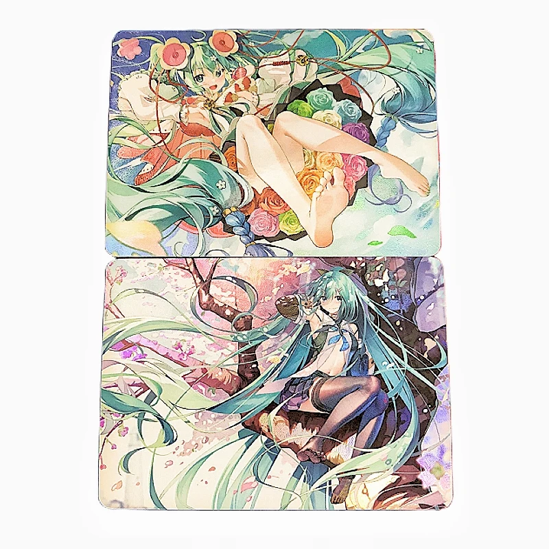 

Милые Мультяшные милые персонажи мультфильма Мику Хацунэ Мику, флэш-карта, аниме классика, искусственная игрушка, подарок, 2 шт./комплект