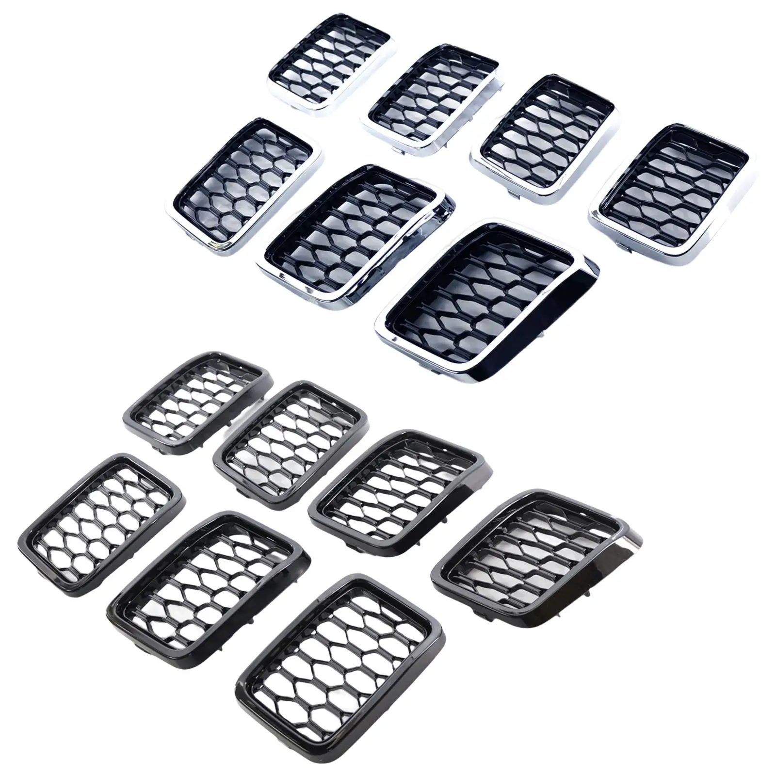 

7Pcs 68317863AA Protective Decorations Honeycomb Mesh Insert Grille Trim Fit for Jeep Grand Cherokee Replacement Spare Parts
