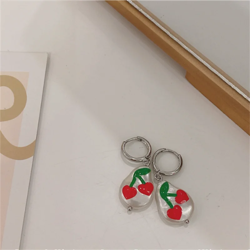 Женские серьги с жемчугом FFLACELL особой формы в стиле панк изображением клоуна