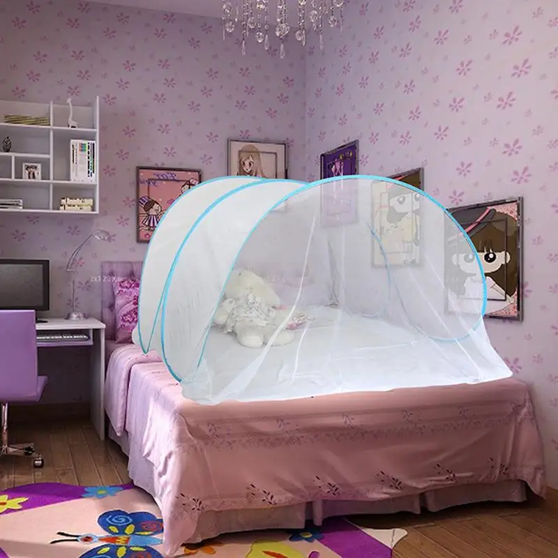 Летняя сетка для кровати складная детская палатка сна без дна портативная