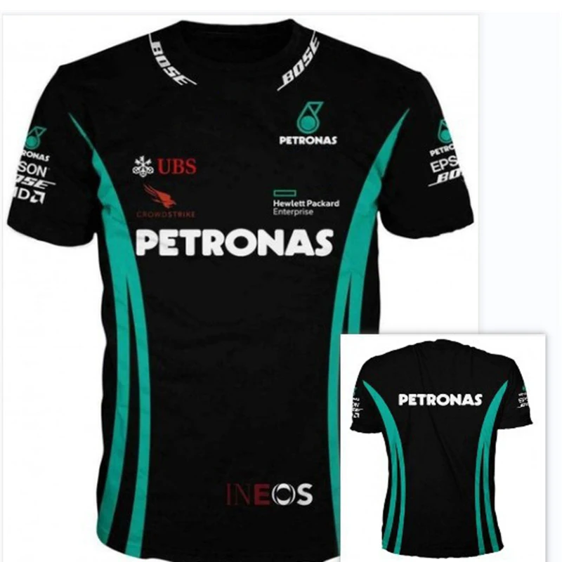 

For Benz 2023 Hot Sale F1 Formula One AM Team Extreme Sports Event T-shirt High Quality Casual Plus Size Men's Short Sleeve