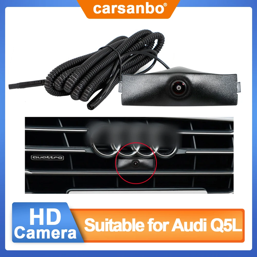 

Carsanbo Car Front View Camera Suitable for 2018 Q5L Night Vision Backup Camera OEM HD Car Camera with Reference Line