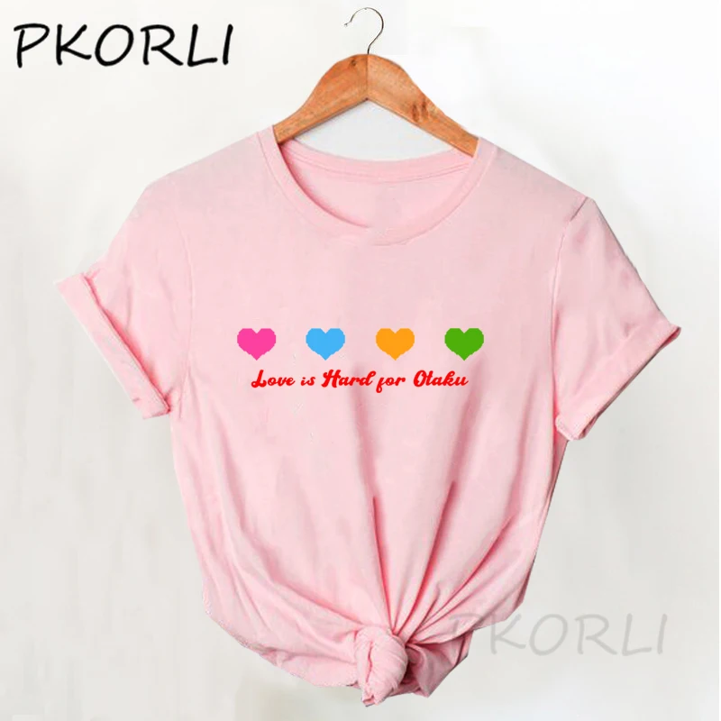 

Wotakoi Love Is Hard for Otaku T Shirt Women Japanese Anime Wotaku Ni Koi Wa Muzukashii Short Sleeve T-shirts Summer Casual Tops