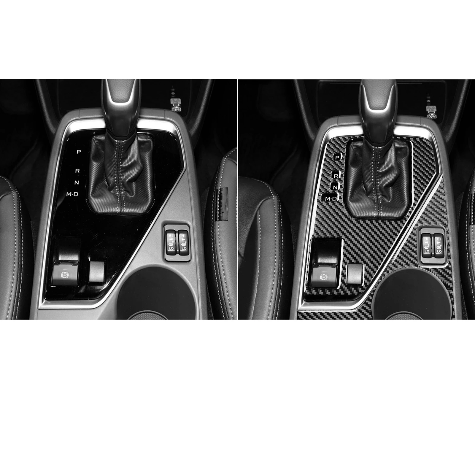 Фото Для Subaru Crosstrek Impreza GU 2024 2025 2026 наклейка из углеродного волокна для отделки панели подстаканника и рычага переключения передач, аксессуары для интерьера автомобиля. №4