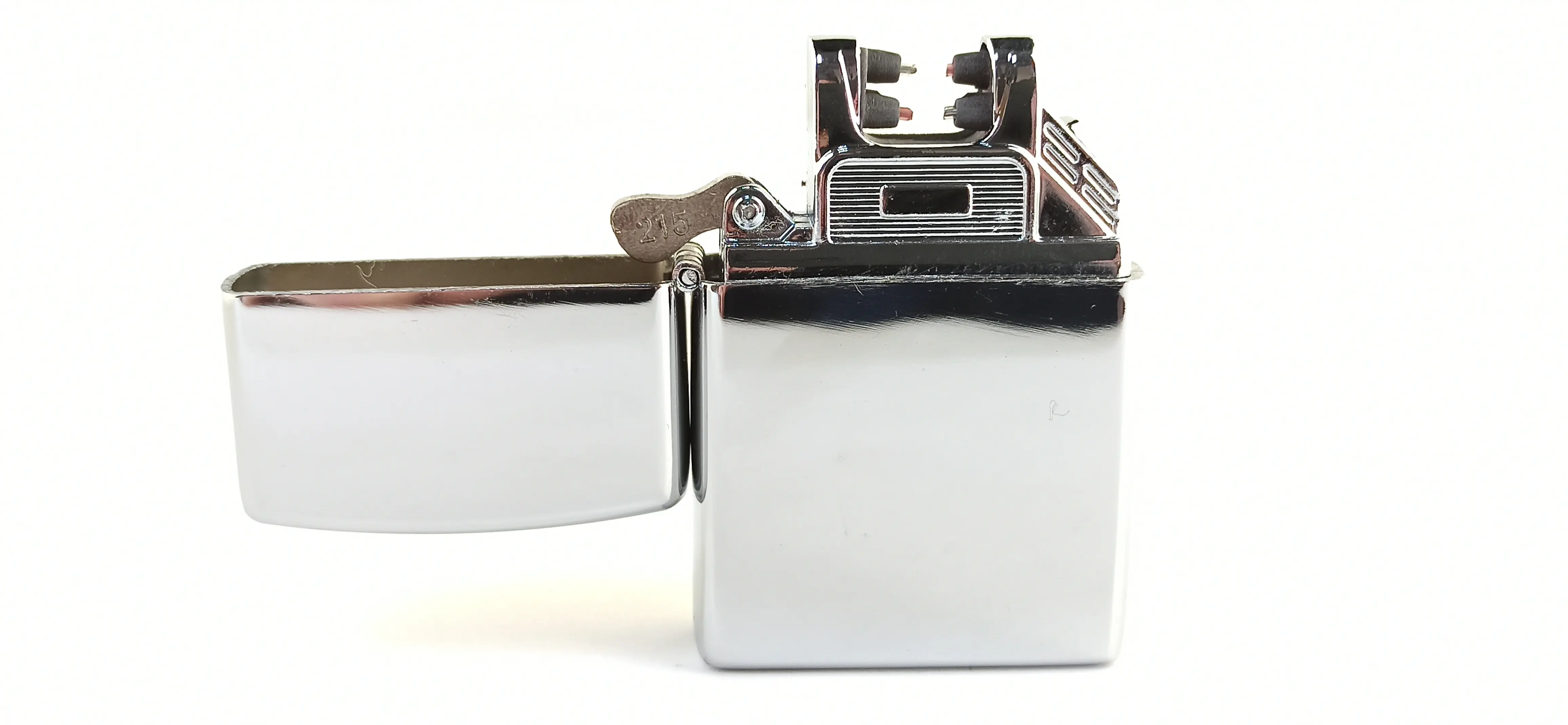 Электронная плазменная зажигалка JINLUN 217 Zippo двойная дуга серебро