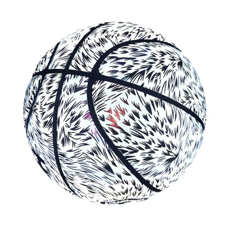 Голографический светоотражающий баскетбольный мяч из полиуретана