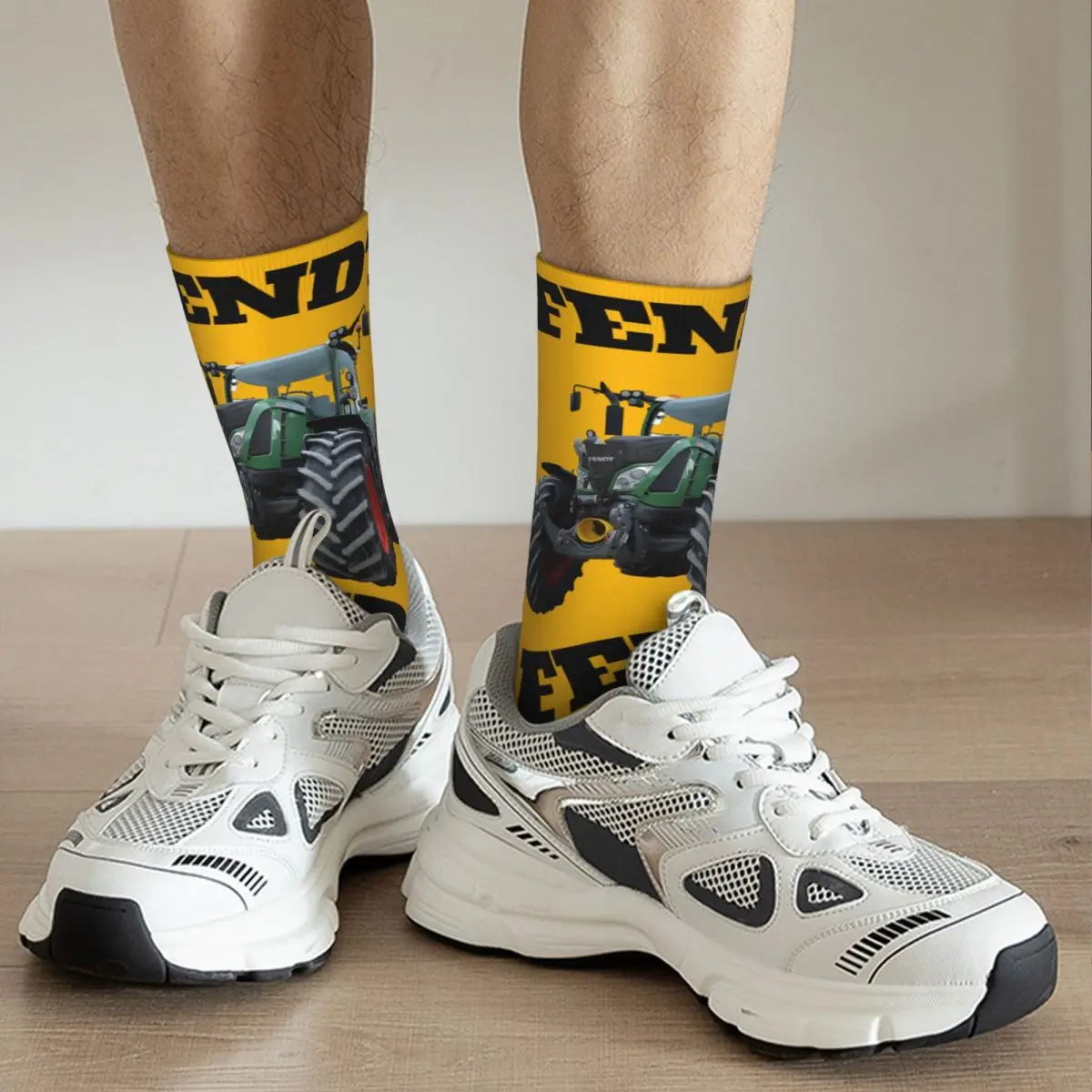 Сумасшедшие компрессионные немецкие Тракторные носки Fendt для мужчин Harajuku